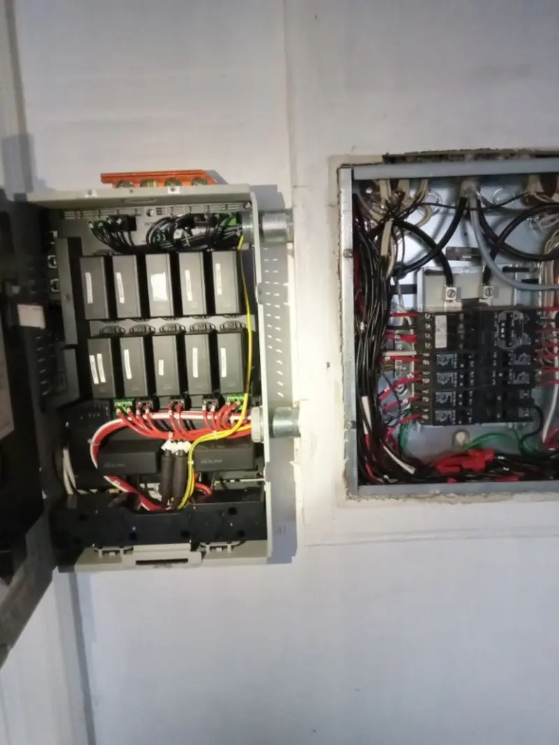 Electrical panel upgrade completed for Security Camera Wiring in Milpitas